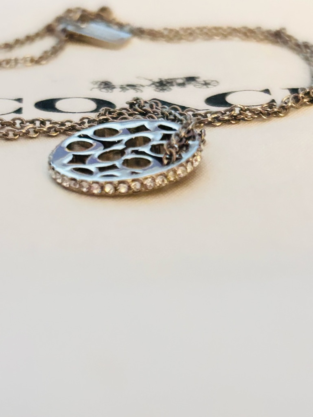 Coach Swarovski Charm Necklace ( NECKLACE ONLY ) - Picture 6 of 12